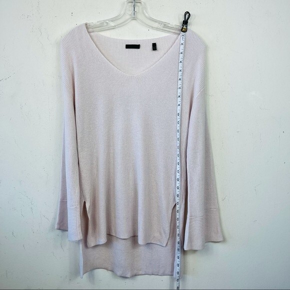 ATM ANTHONY THOMAS MELILLO V-neck Hi-lo Sweater In Blush Pink XS Revolve - Picture 12 of 15
